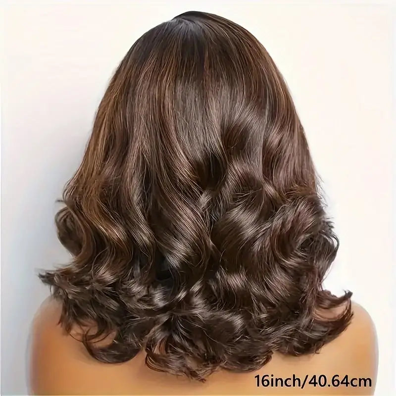 240% Chocolate Brown 13x4 T Part Lace Frontal  Transparent Pre Plucked Lace Front Human Hair body Wave Wig