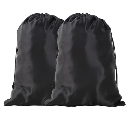 2Pcs Silky Satin Wig Bags