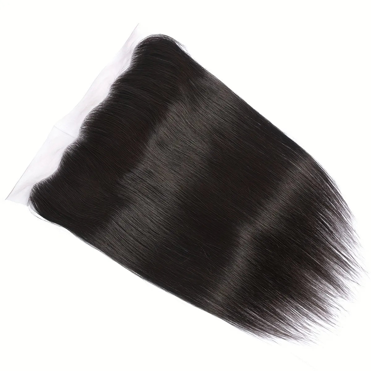 150% Natural Black 13x4 Brazilian Remy Hair Silky Straight Lace Frontal