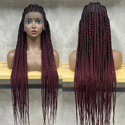 Layered Cornrows Braids Wigs 100% Handmade