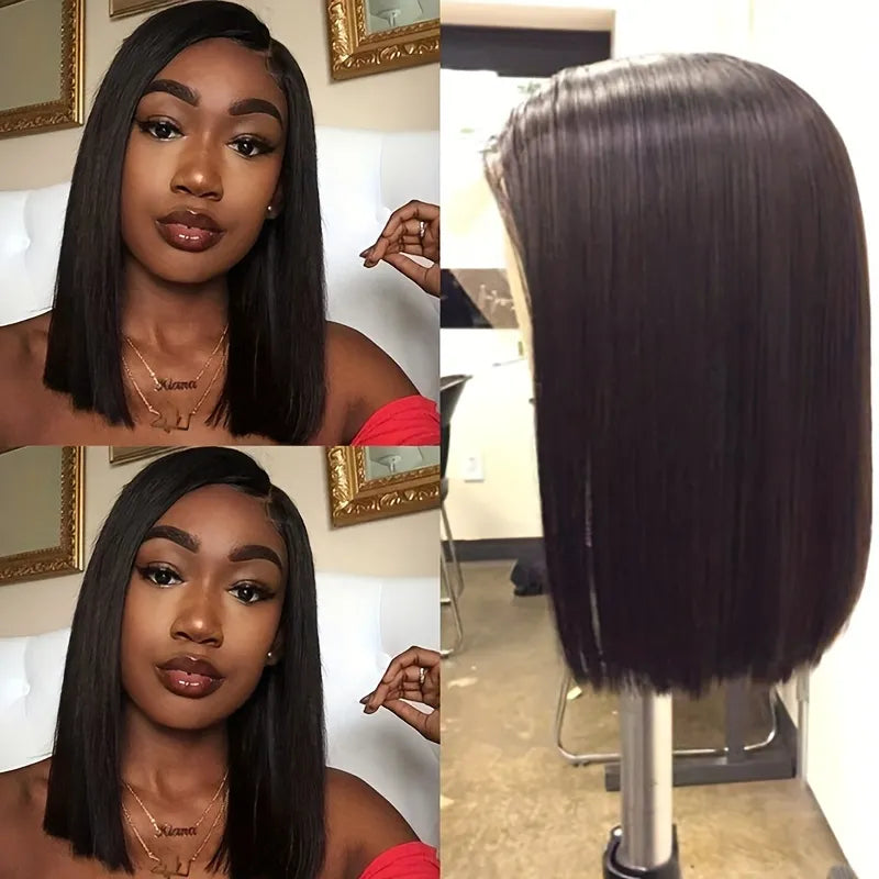 Natural Black 150% Density 13x4 Lace Frontal Wigs