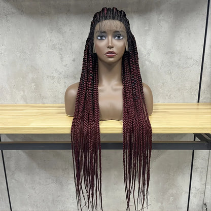 Layered Cornrows Braids Wigs 100% Handmade