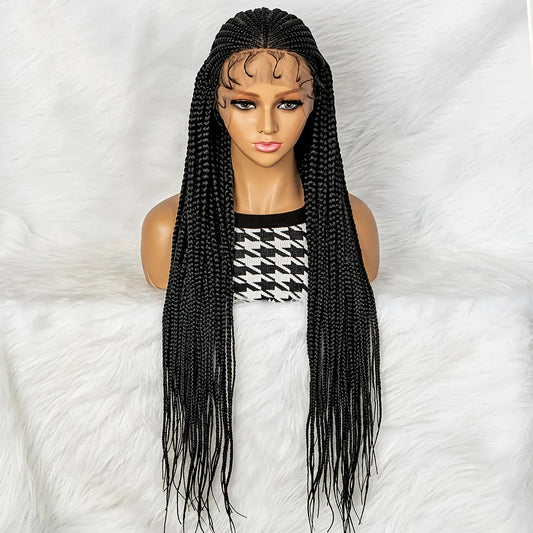 Layered Cornrows Braids Wigs 100% Handmade