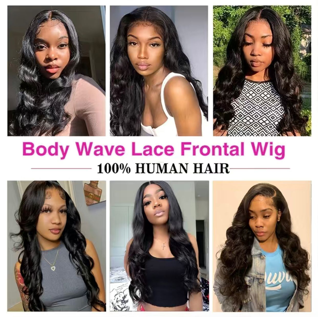 180% Natural Black 13x4 Lace Front Brazilian Remy Human Hair Body Wave Wig