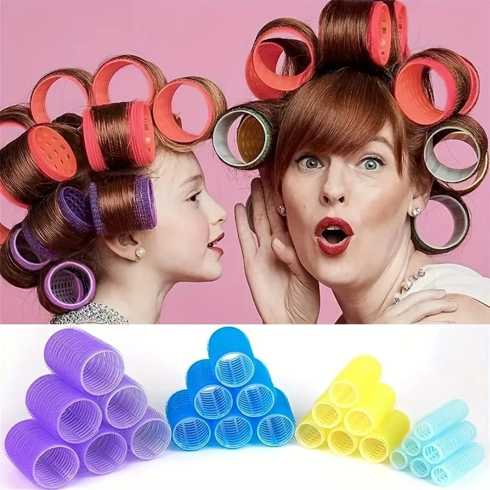 Colorful 6 Pcs Set Hair Rollers