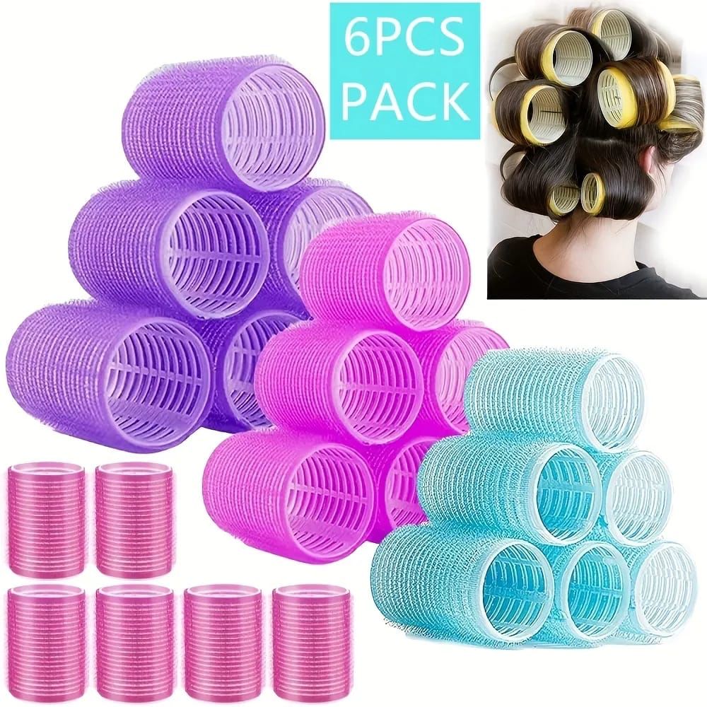 Colorful 6 Pcs Set Hair Rollers