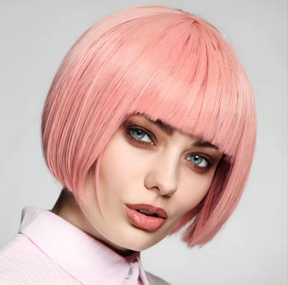 Baby Pink Short Bob