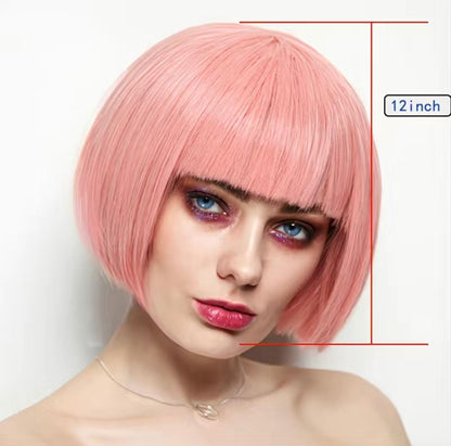 Baby Pink Short Bob