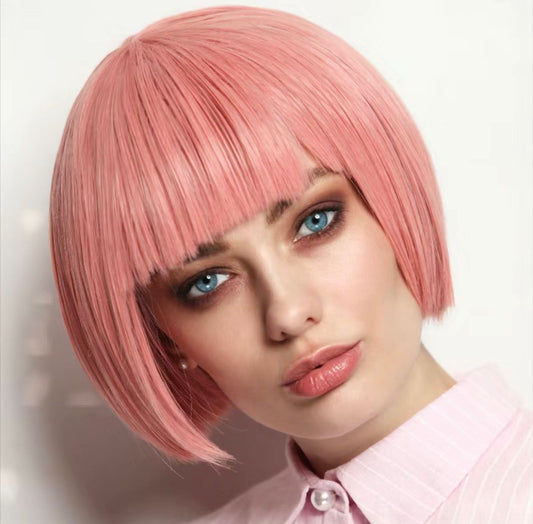 Baby Pink Short Bob