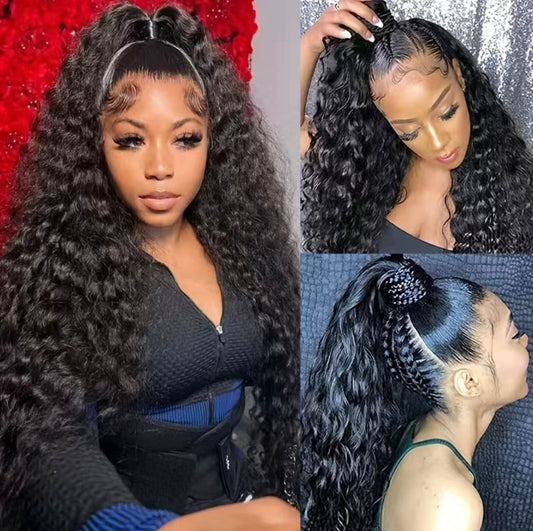 Kinky Curly Human Hair Wig