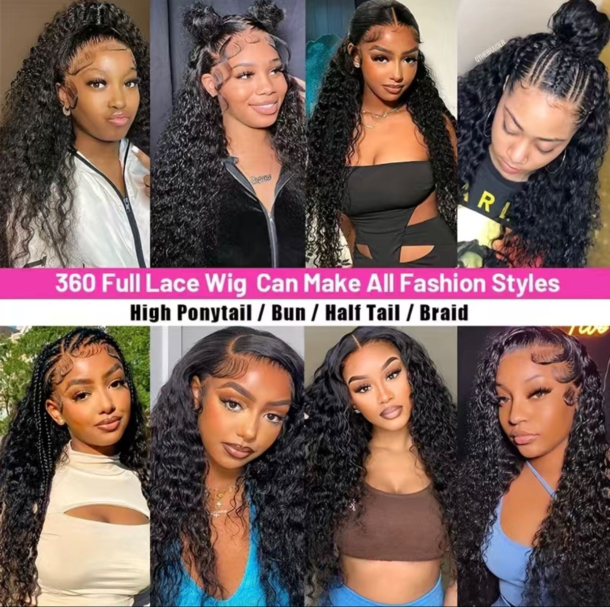 Kinky Curly Human Hair Wig