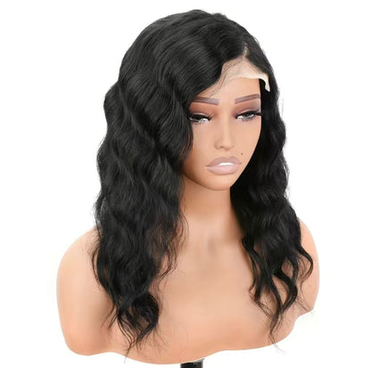 C Part 4×4 Lace Closure HD Transparent Human Hair Body Wave Lace Front Wig