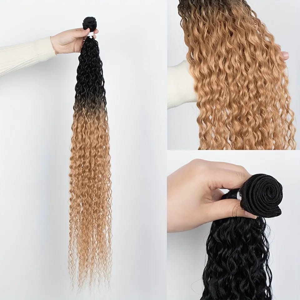 36 Inch Ombre Color Long Wavy Goddess Braiding Hair Extensions