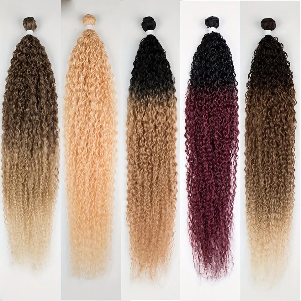 36 Inch Ombre Color Long Wavy Goddess Braiding Hair Extensions