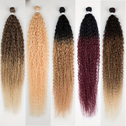 36 Inch Ombre Color Long Wavy Goddess Braiding Hair Extensions