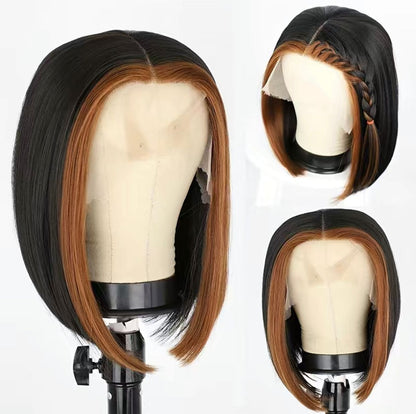 12 Inch Straight Bob Lace Front Wig