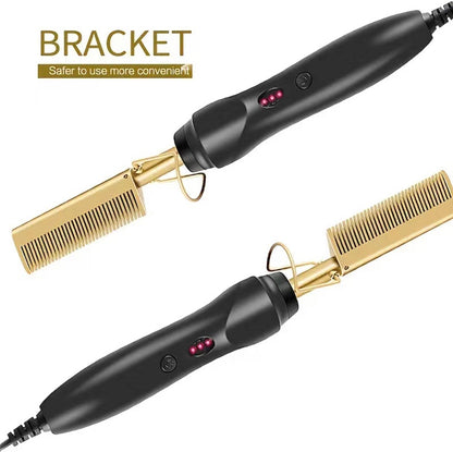 2 In 1 Hot Comb Straightener