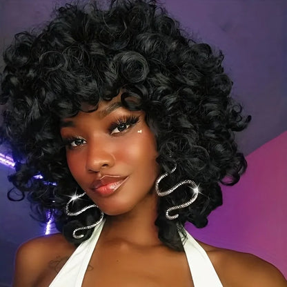 150% Egg Curls Bob Human Hair Wig