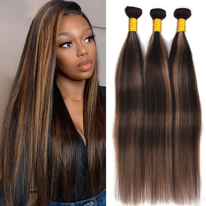 Ombre Honey Blonde Straight Brazilian Human Hair 1 Pc Bundle Deal