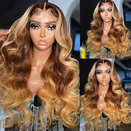 Honey Blonde Body Wave Wig