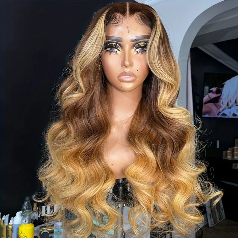 Honey Blonde Body Wave Wig